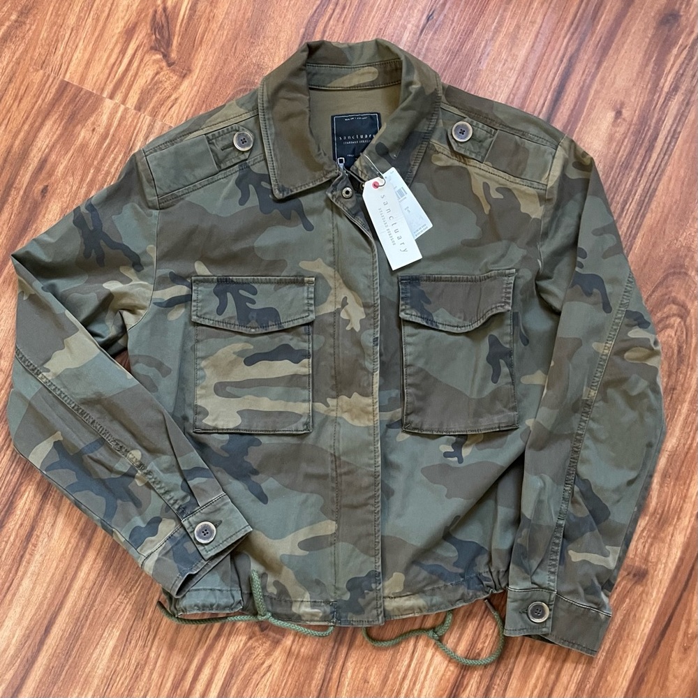 SANCTUARY utility camo jacket